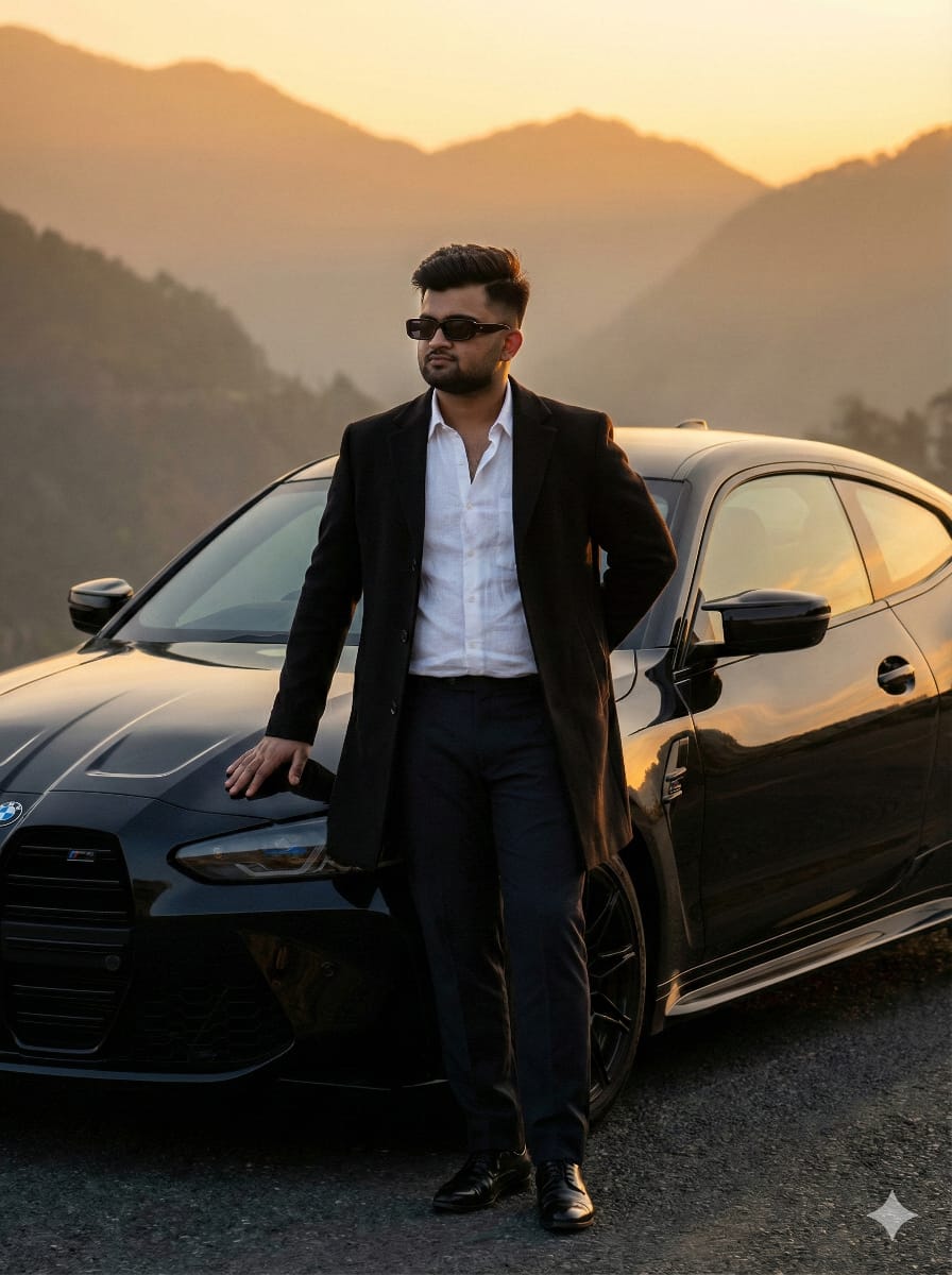 Mountain Hills With BMW